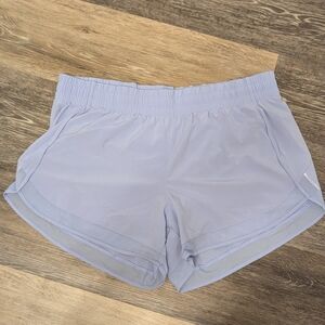 Athleta Blue Mesh Run Racer Shorts
